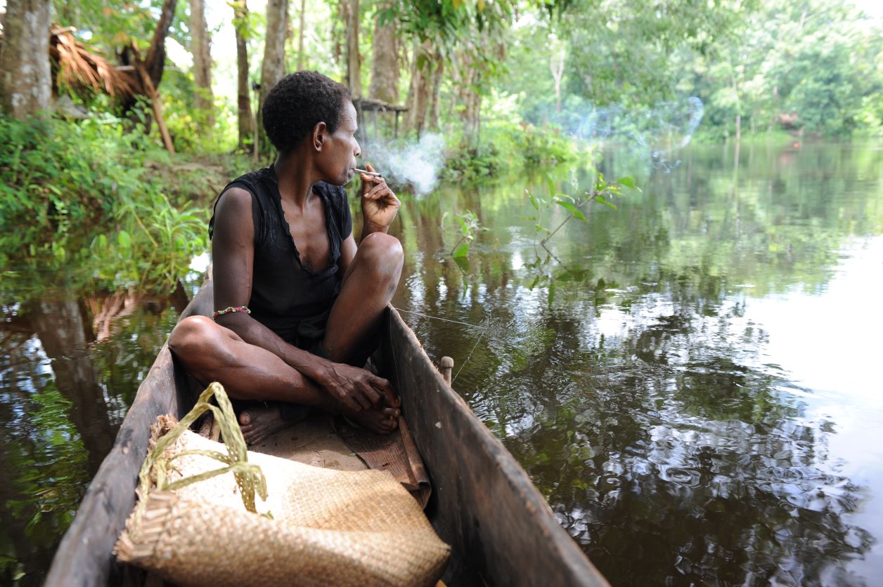 Na kanuju, Ambonwari, Papua Nova Gvineja (foto Daniela Vávrová)